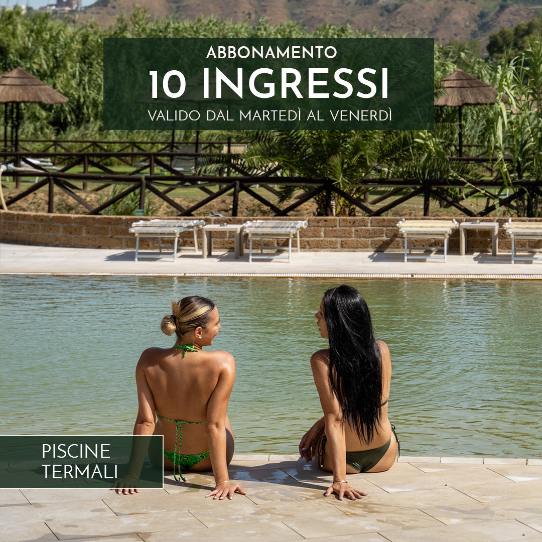 ABBONAMENTO 10 INGRESSI DAL MARTEDI' AL VENERDI' - Piscine Termali