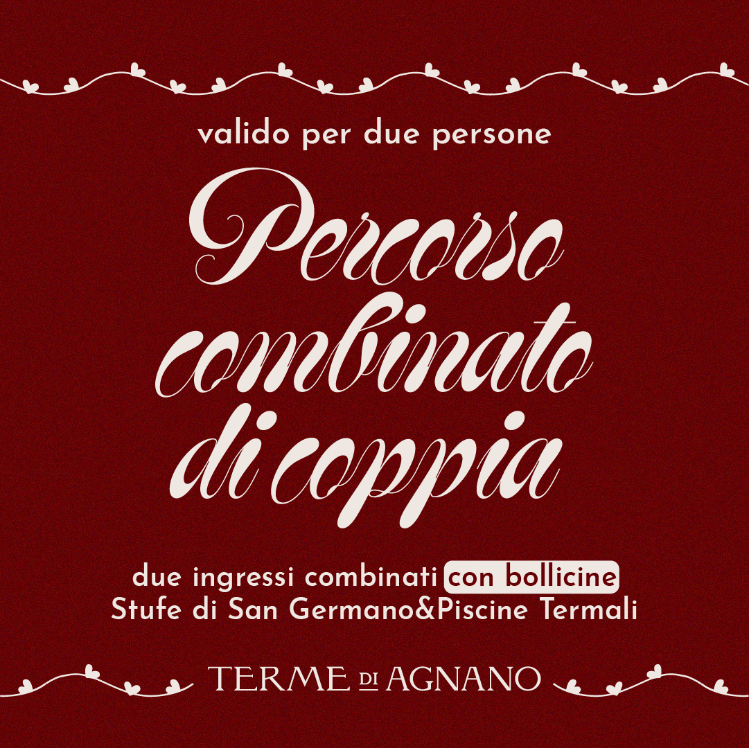 SAN VALENTINO: IDEE REGALO🎁- DUE INGRESSI COMBINATI STUFE&PISCINE CON BOLLICINE