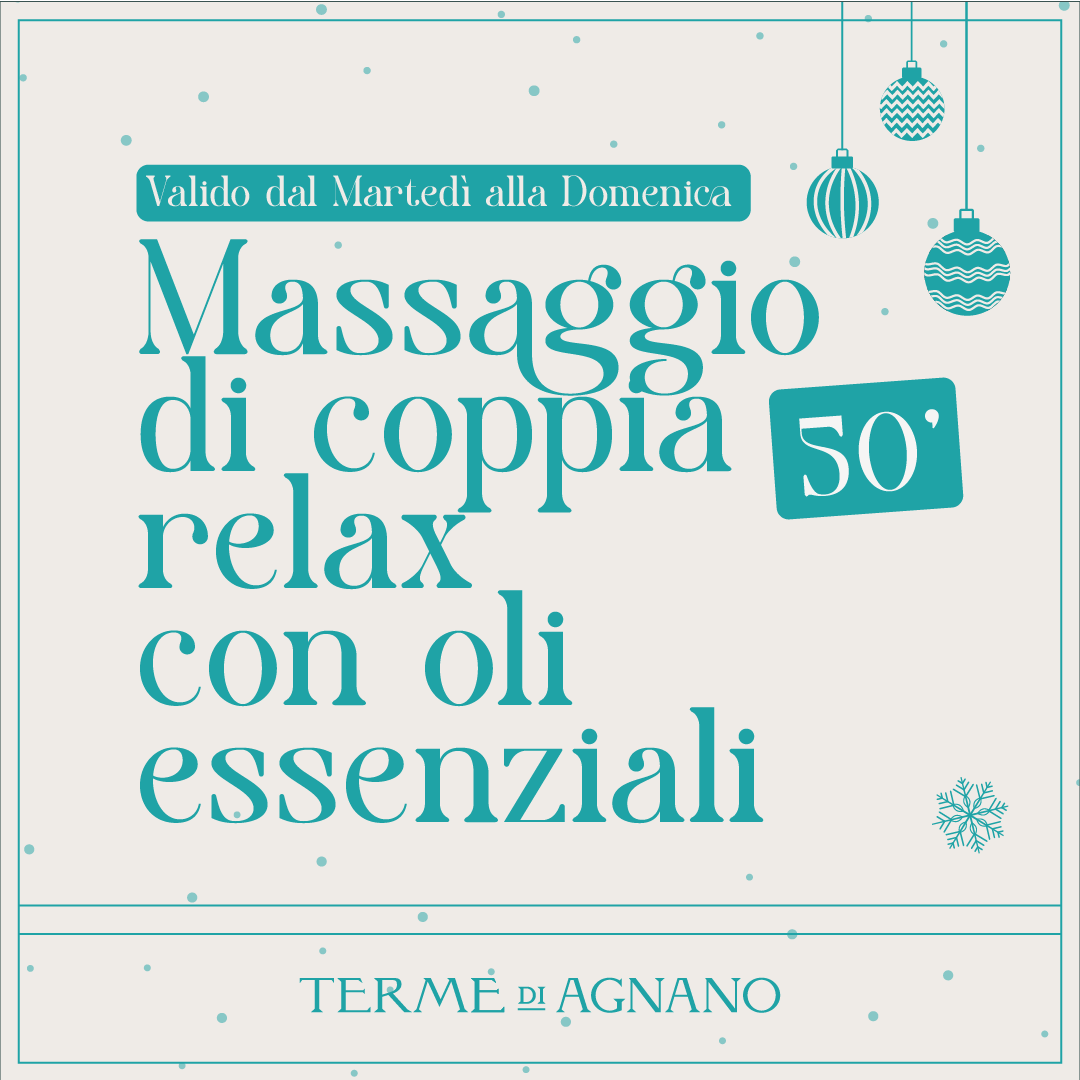 CHRISTMAS WONDERLAND🎁- Massaggio di coppia relax con oli essenziali 50'