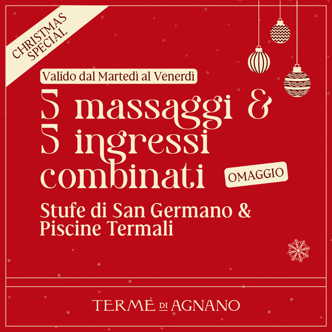 CHRISTMAS WONDERLAND SPECIAL🎁- 5 Massaggi & 5 Ingressi combinati (omaggio!) Stufe&Piscine