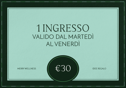 Merry wellness: Ingresso dal martedì al venerdì