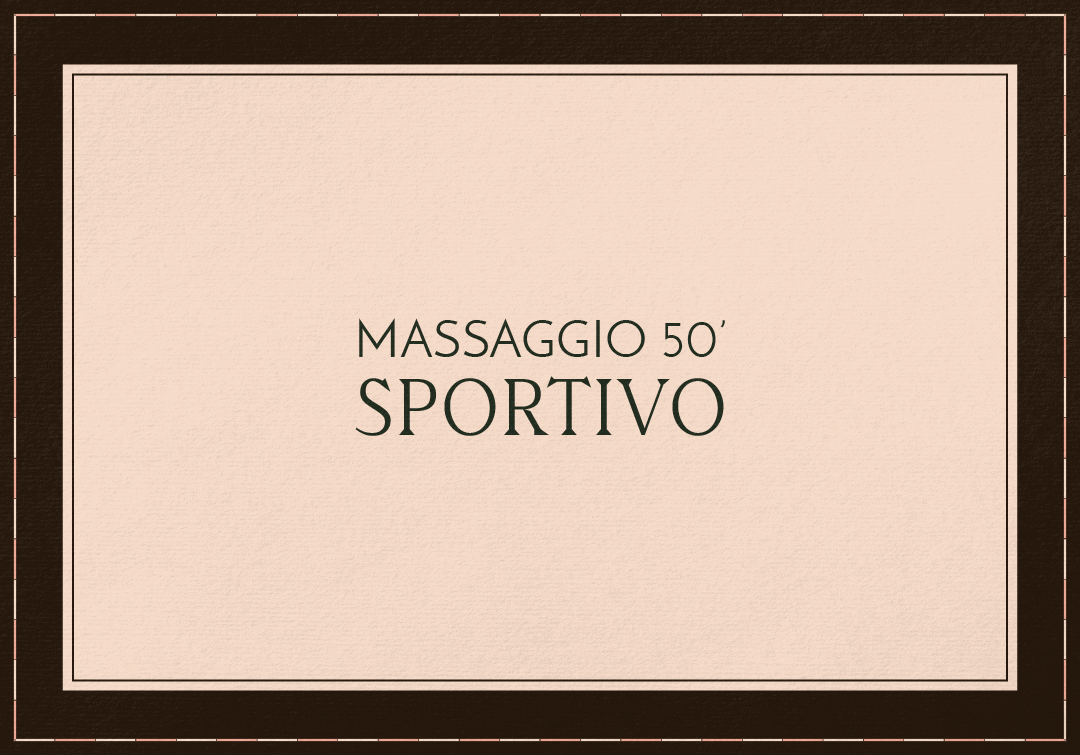 MASSAGGIO SPORTIVO 50'
