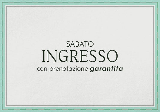 1 INGRESSO ALLE TERME SABATO 10 MAGGIO 2025