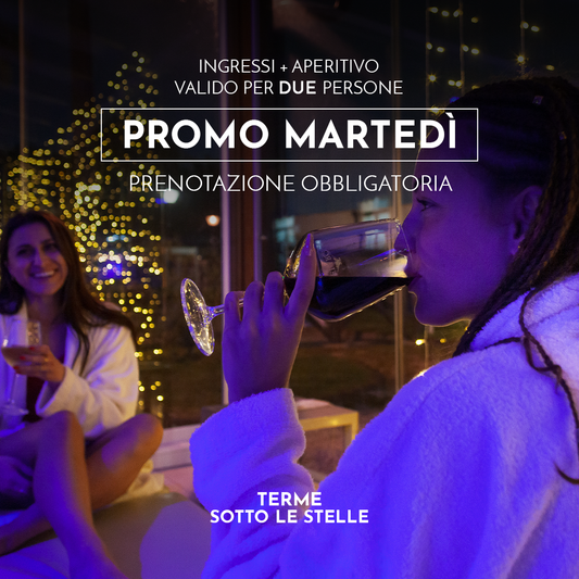 PROMO MARTEDÌ - DUE INGRESSI CON APERITIVO DALLE ORE 19.00 ALLE 00.00