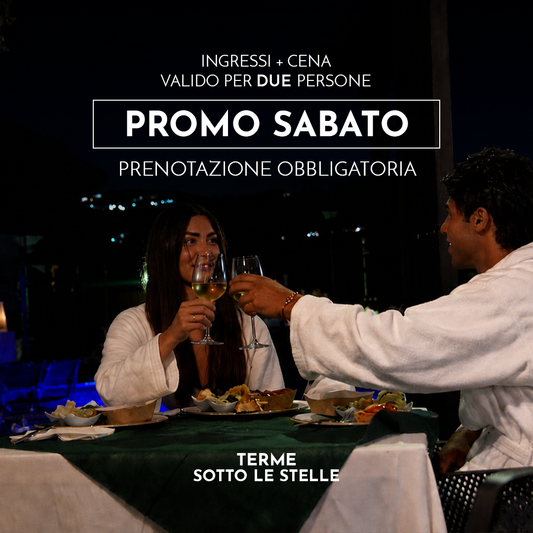 PROMO SABATO - DUE INGRESSI CON CENA DALLE 19:00 ALLE 01:00