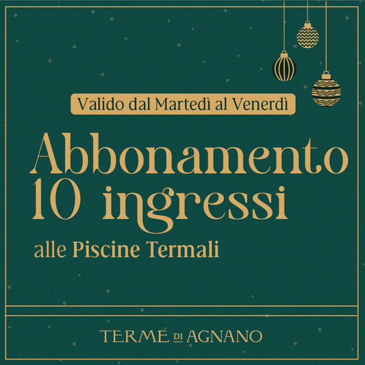 CHRISTMAS WONDERLAND🎁- Abbonamento 10 ingressi dal martedì al venerdì - Piscine Termali
