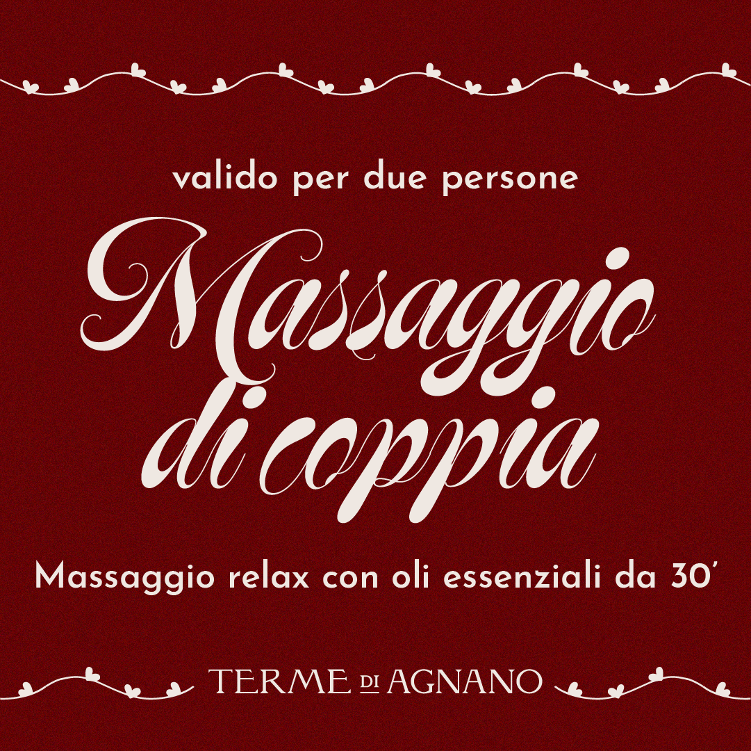 SAN VALENTINO: IDEE REGALO🎁- MASSAGGIO DI COPPIA RELAX CON OLI ESSENZIALI 30'