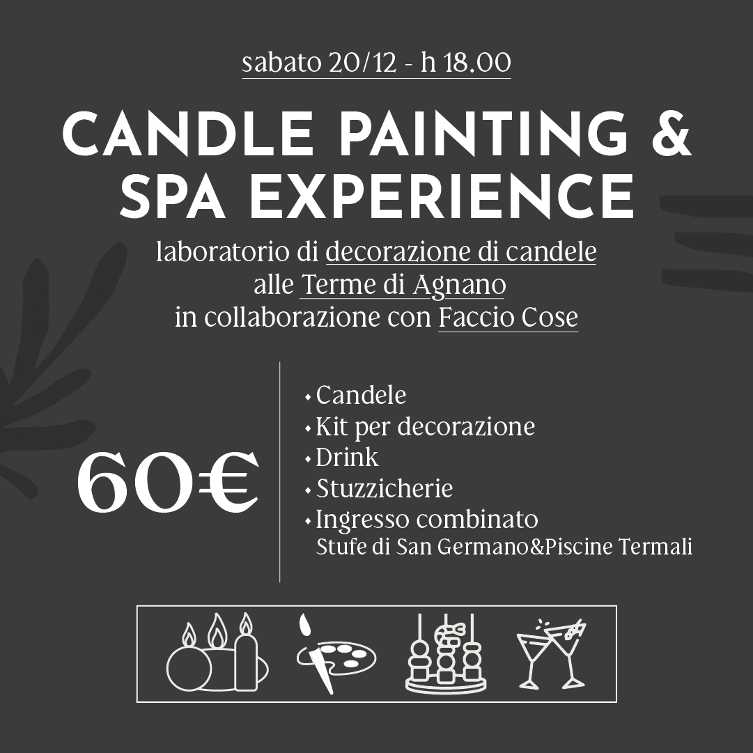 Candle Painting & Spa Experience 🕯️🎨 - Sabato 20 dicembre