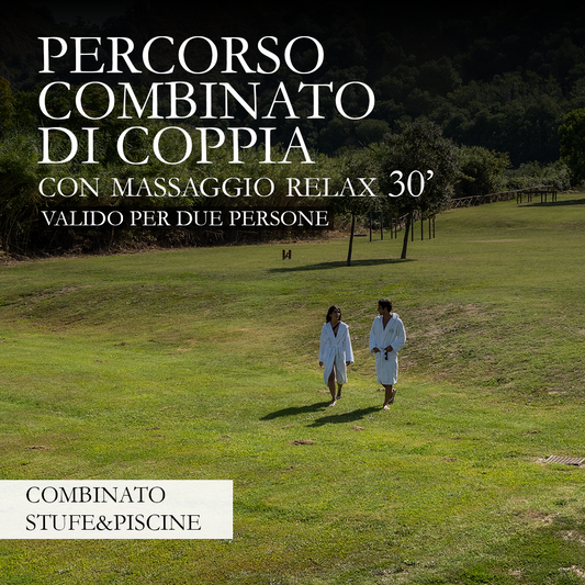 FESTA DEL PAPA' 2026 - IDEE REGALO🎁- PERCORSO COMBINATO DI COPPIA CON MASSAGGI RELAX 30'