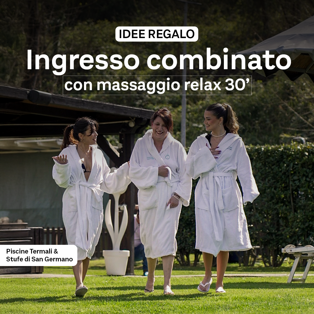 FESTA DELLA MAMMA - IDEE REGALO🌸- INGRESSO COMBINATO SINGOLO CON MASSAGGIO RELAX 30'