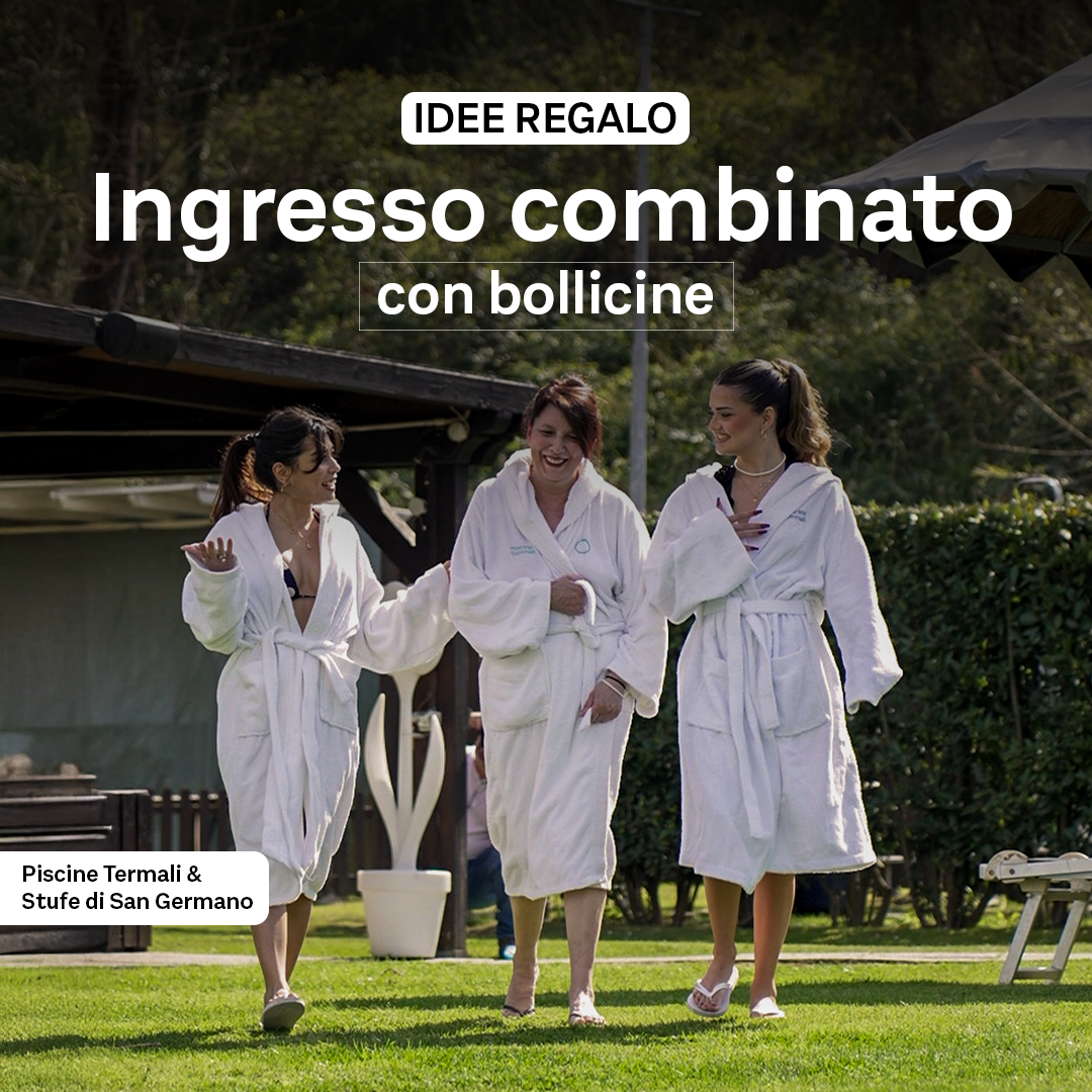 FESTA DELLA MAMMA - IDEE REGALO🌸- INGRESSO COMBINATO STUFE&PISCINE CON BOLLICINE