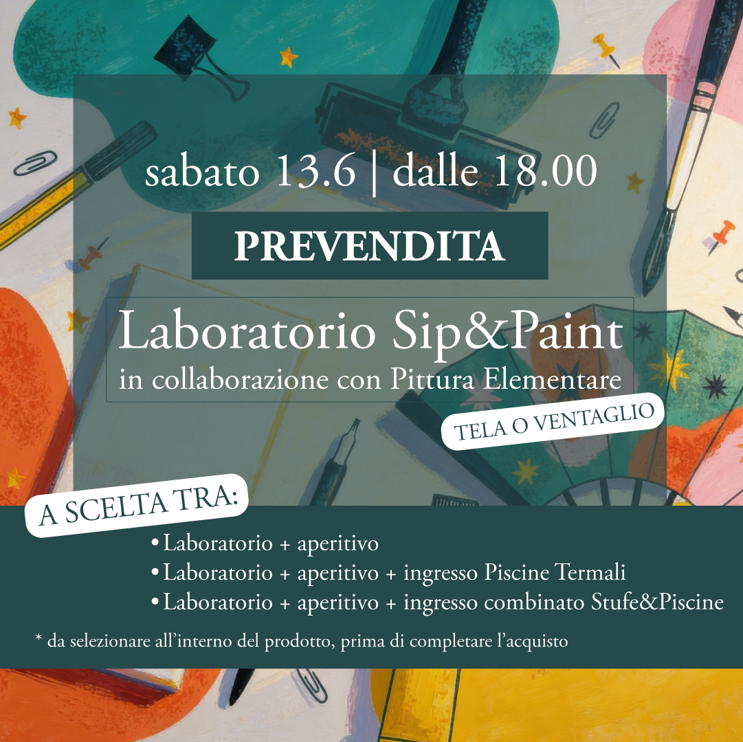 🍷Sip&Paint🎨- Sabato 13 giugno - Prevendita