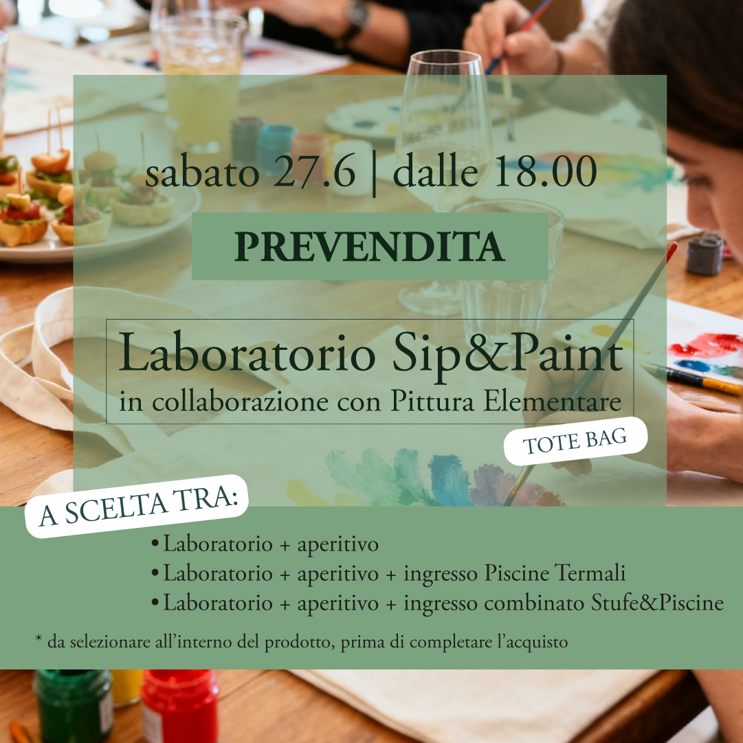 🍷Sip&Paint🎨- Sabato 27 giugno - Prevendita