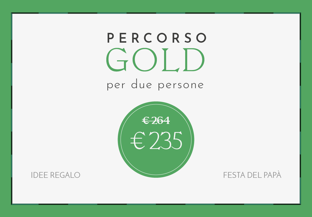 Festa del papà - Idee regalo: Percorso Gold per due