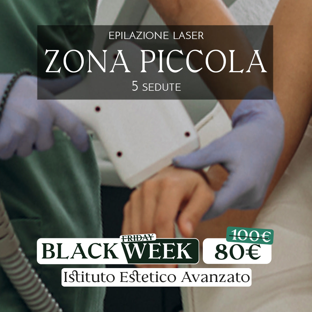 Black Week: Epilazione laser zona piccola 5 sedute - acquistabile dal 24 novembre - Stufe di San Germano