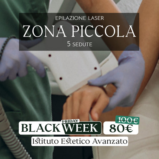 Black Week: Epilazione laser zona piccola 5 sedute - acquistabile dal 24 novembre - Stufe di San Germano