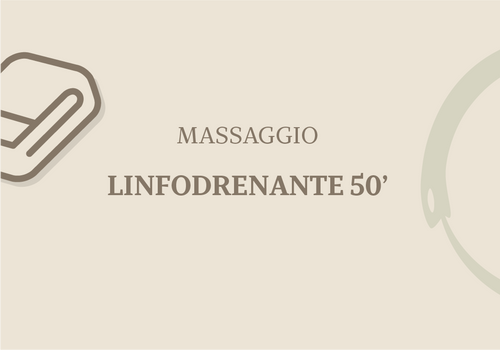 MASSAGGIO LINFODRENANTE 50'